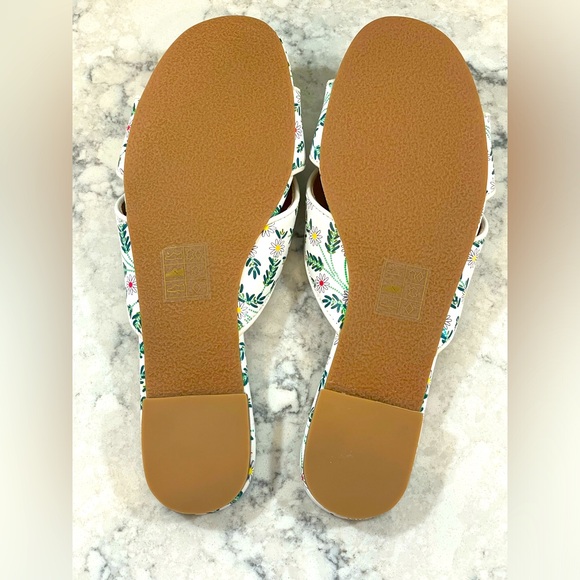 NIB Jack Rogers Gigi Bow Slide, White Daisy color, Size 7.5 - Picture 4 of 7